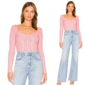 Revolve Fallone Sweater in Cream- MAJORELLE